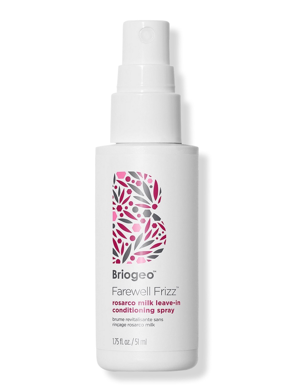 Briogeo Rosarco Milk Leave-In Conditioner Spray - White & Pink